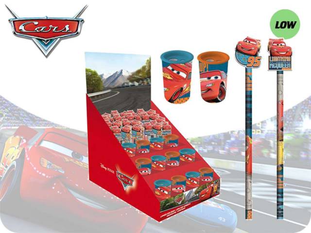 DISPLAY 48 PZ (12 TEMPERAMATITE C/SERBATOIO + 36 MATITE CON GOMMA SAGOMATA) CARS