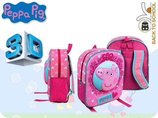 ZAINETTO 3D 31CM PEPPA PIG