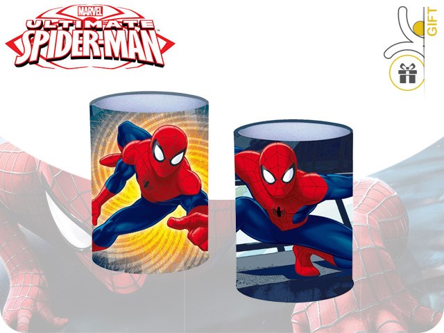 PORTAPENNE ALLUMINIO SPIDERMAN 10X10CM