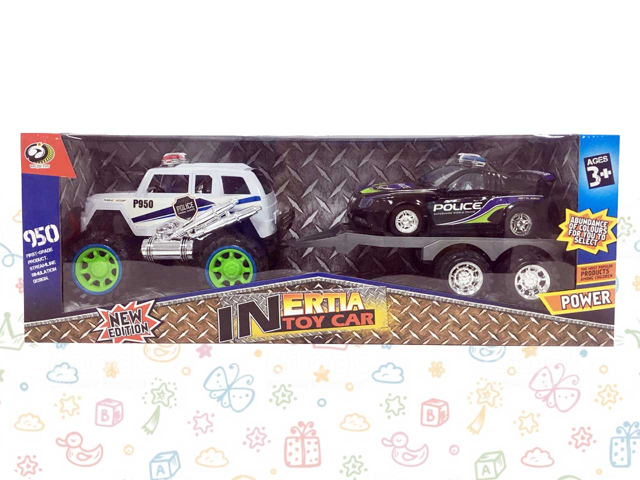 CAR FRICTION 2 PCS WHITE-BLACK