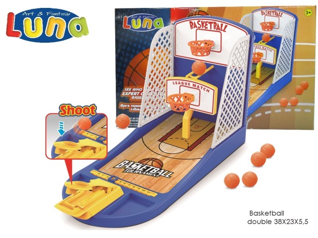 BOARD GAME DOUBLE BASKETBALL 38X23X5,5CM LUNA