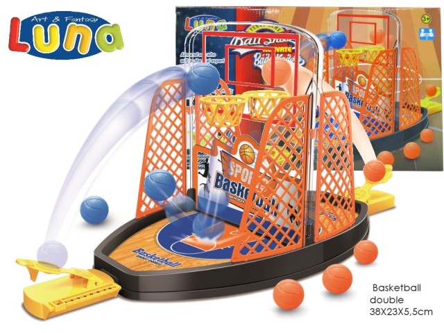 BOARD GAME DOUBLE BASKETBALL 38X23X5,5CM LUNA
