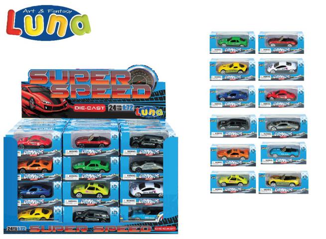 CAR FRICTION RACE COLORED LUNA