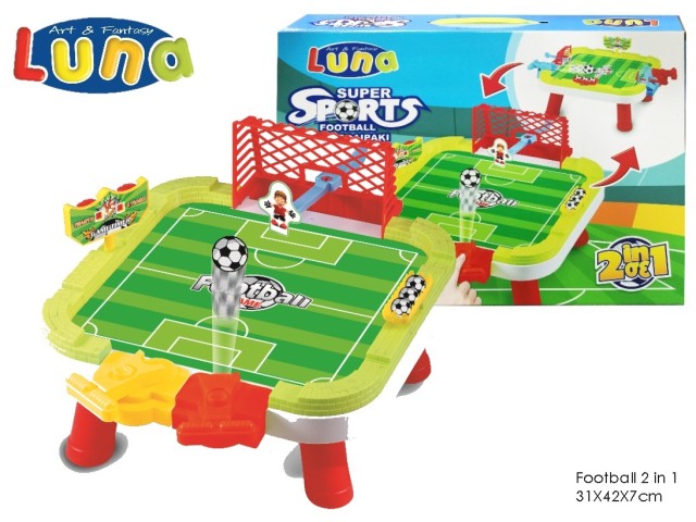TABLE FOOTBALL 2 IN 1 31X42X7CM LUNA