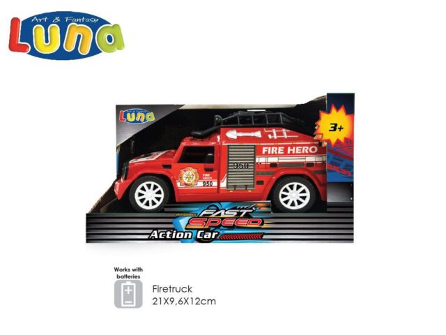 AUTO A FRIZIONE FIRETRUCK (B/O) LUNA