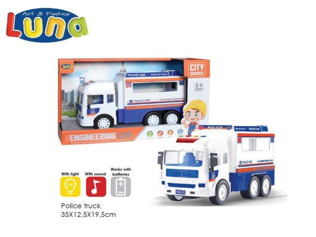 CAMION CON LUCI E SUONI 35X12,5X19,5 LUNA