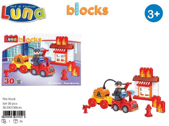 BLOCKS FIRE RESCUE 21?30.5?8?? SET 30PCS