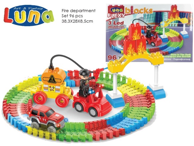 BLOCKS FLEXI 96PCS 38,3?28,2?8,5CM FIRE CONTROL