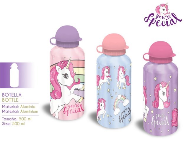 BORRACCIA ALLUMINIO 500ML UNICORNO PH