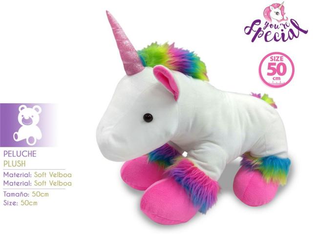 PELUCHE UNICORNO 50CM