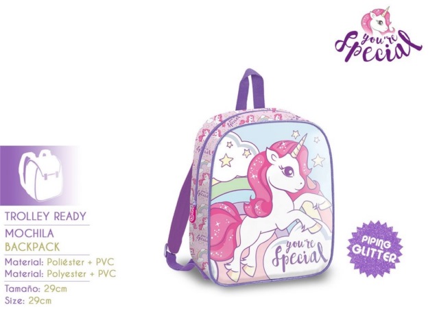 ZAINO 29 CM UNICORNO
