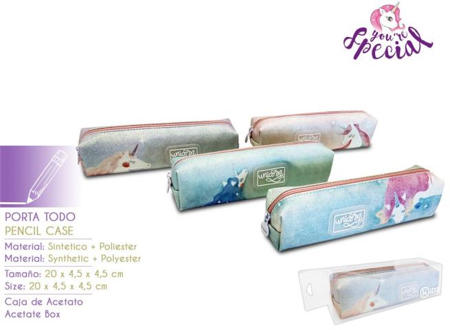 ASTUCCIO PORTATUTTO 20X4.5X4.5 CM 4 ASST UNICORNO