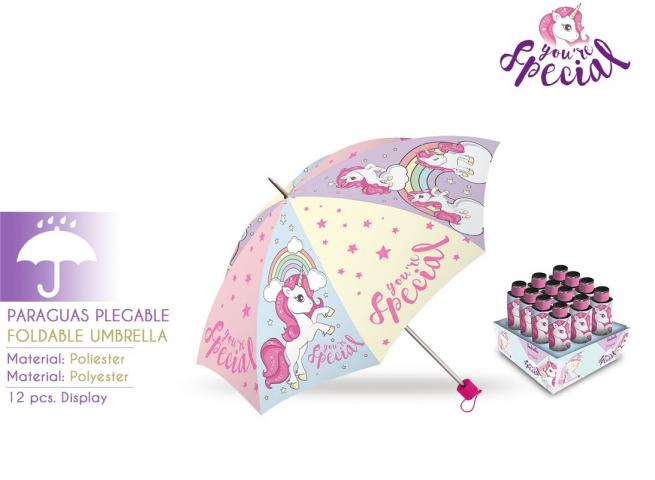 OMBRELLO 55 CM PIEGHEVOLE UNICORNO