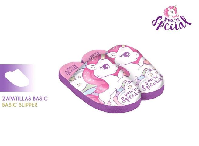 PANTOFOLE BASIC 25/35 ASST UNICORNO