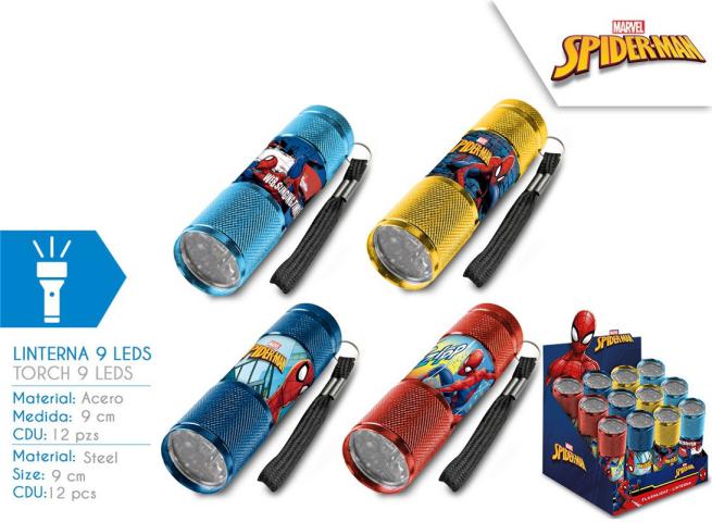 TORCIA LED DISPLAY 12PZ SPIDERMAN