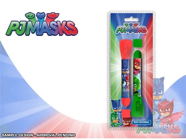 SET 2 PENNA CON TORCIA  PJ MASKS