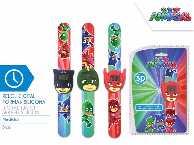 OROLOGIO SLAP 3D 3 MODELLI PJ MASKS