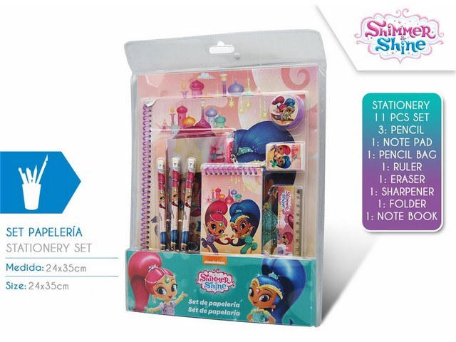 SET CARTOLERIA 11 PEZZI SHIMMER AND SHINE