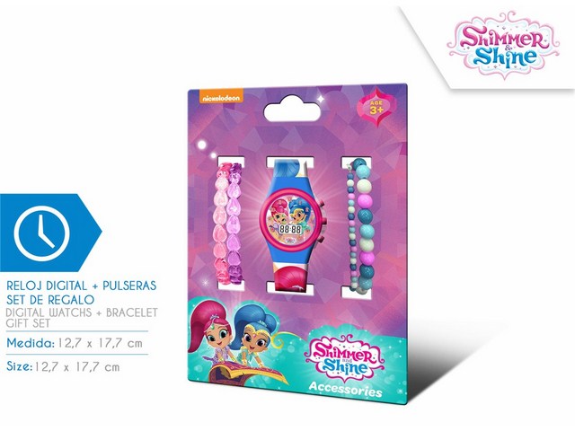 SET OROLOGIO DIGITALE + BRACCIALI SHIMMER AND SHINE