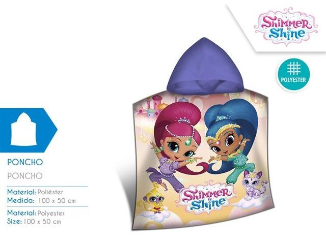 PONCHO MARE MICROTERRY 100X50 CM SHIMMER AND SHINE