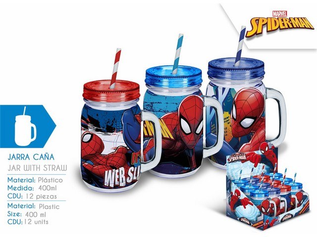BOCCALE CON CANNUCCIA DISPLAY 12 U SPIDERMAN PH