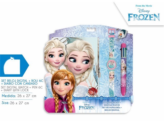 SET OROLOGIO DIGITALE + PENNAGRAFO 6C + DIARIO FROZEN