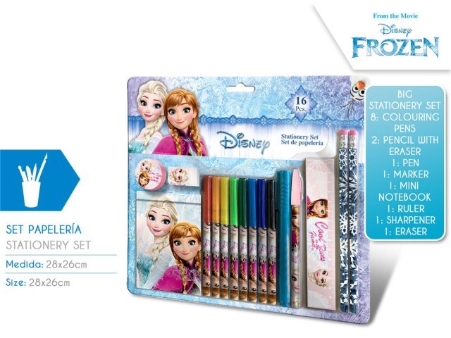 SET CARTOLERIA 16 PEZZI FROZEN