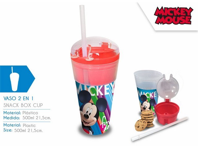 BICCHIERE CONTENITORE 2 IN 1 MICKEY PH