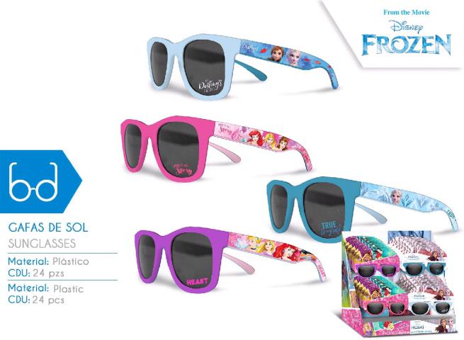 DISPLAY 24 OCCHIALI DA SOLE ASS.TI  PRINCESS E FROZEN 2