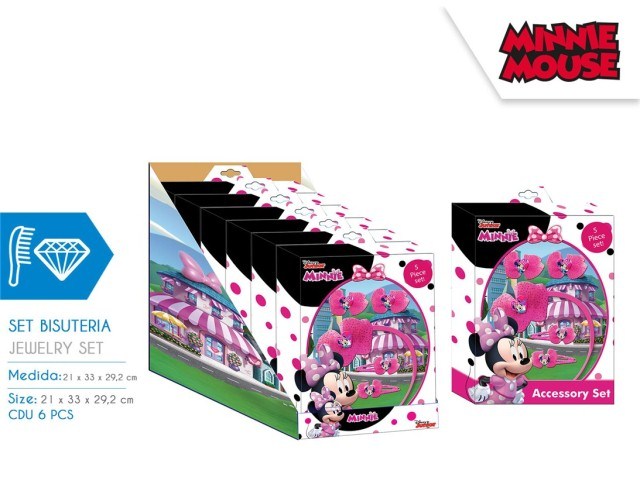 SET ACCESSORI CAPELLO 5PCS MINNIE
