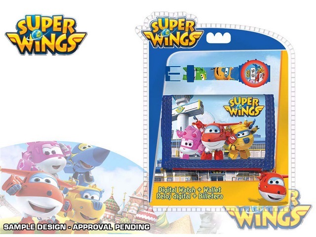 SET OROLOGIO + PORTAFOGLIO SUPER WINGS