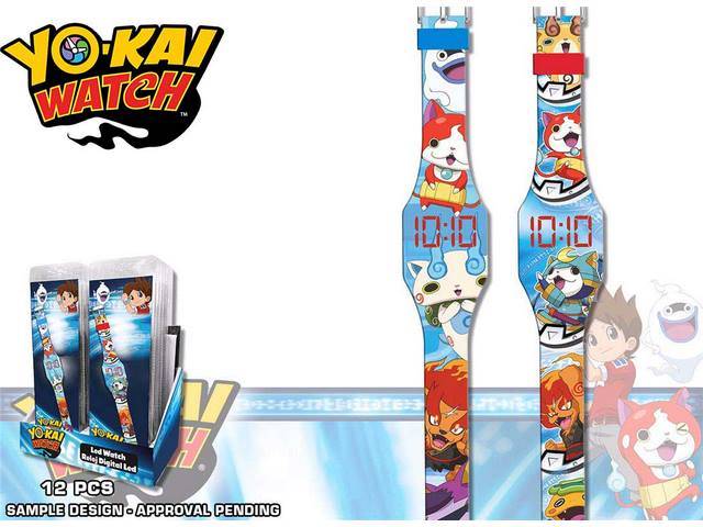 OROLOGIO DIGITLE LED IN DISPLAY 12 PZ ASS.TI YO-KAI