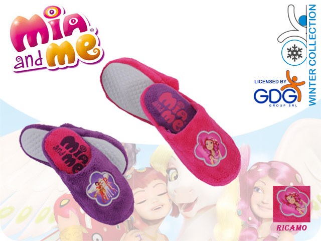 PANTOFOLA DELUXE C/SUOLA IN GOMMA MIA&ME 2 SOGG TG 28/35