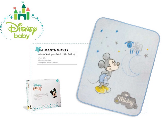COPERTA IN RASCHEL 110 X 140 SCATOLA MICKEY