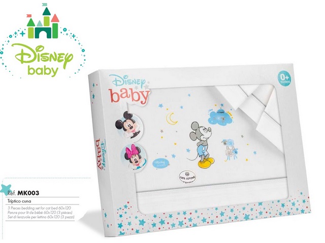 LENZUOLA PER LETTINO 60X120 MICKEY