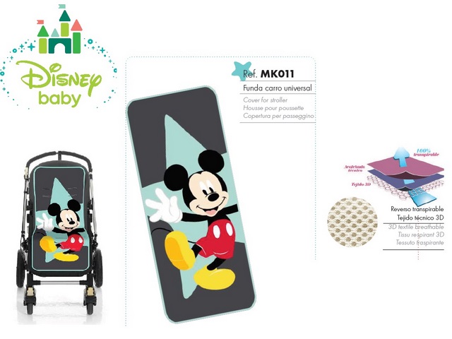 COPERTA PER PASSEGGINO - MOD. GEO MICKEY