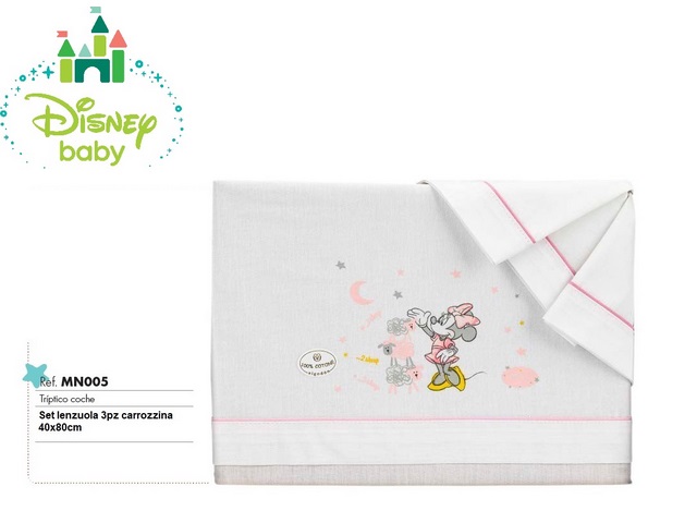 LENZUOLA PER CARROZZINA 40X80 MINNIE