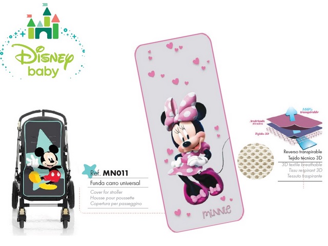 COPERTA PER PASSEGGINO - MOD. BLOSSONS MINNIE