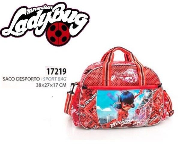 BORSA SPORT 38x27x17cm LADY BUG