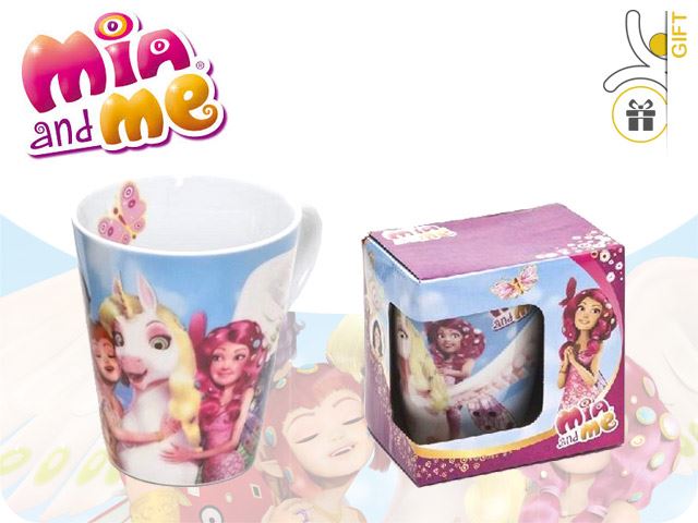 TAZZA CONICA CERAMICA 11X9X10 IN C/REGALO MIA AND ME