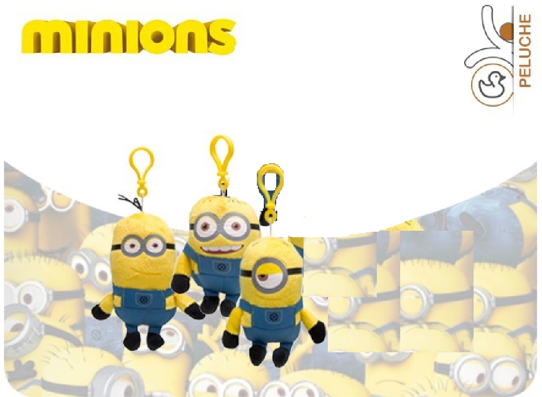 P/CHIAVI IN PELUCHE MINIONS 13CM 6 SOGG.