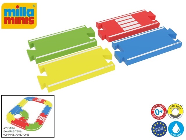 My First Roads - straights - 4 PCS
