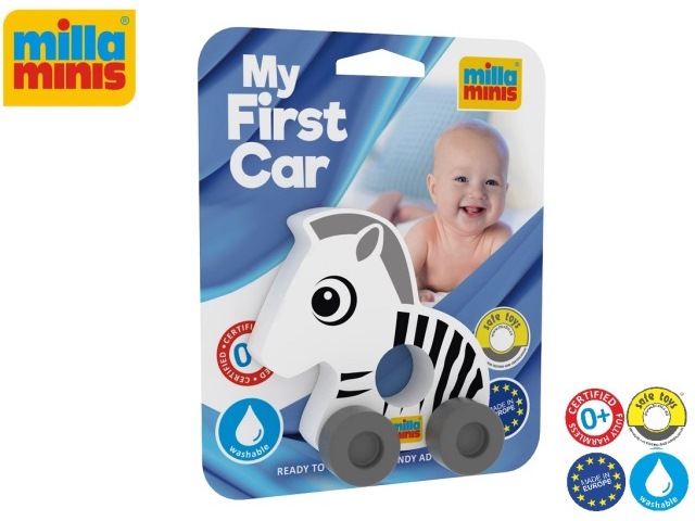 My First Car - Zebra white