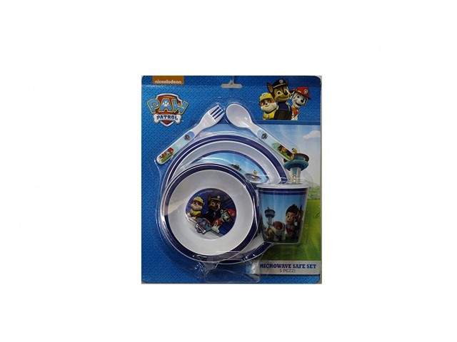 SET PAPPA 5 PZ. MICROW. PAW PATR. PH