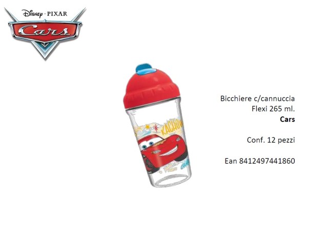 BICCHIERE FLEXI C/CANN. CARS PH