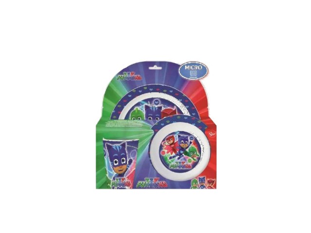 SET PAPPA 3 PZ. MICROW. PJ MASKS PH