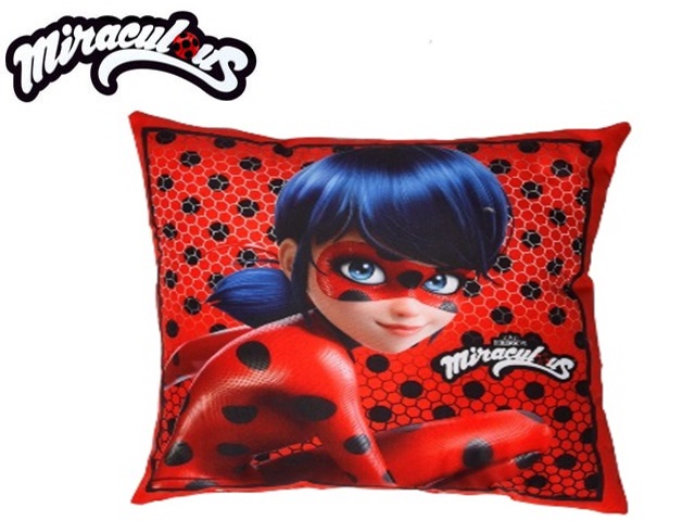 CUSCINO LADYBUG 40X40CM 100% POLY MICROFIBRA