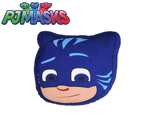 CUSCINO PJ MASKS SAGOMATO CATBOY 40X31 CM 100% POLY MICROFIBRA