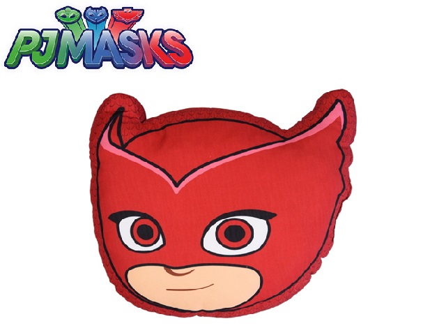 CUSCINO PJ MASKS SAGOMATO GUFETTA 40X31 CM 100% POLY MICROFIBRA
