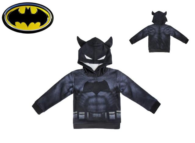 FELPA C/CAPPUCCIO 100%POLIESTERE 260GSM 3/7 ANNI BATMAN